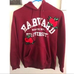 red harvard university hoodie